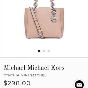 Michael Kors Cynthia XS satchel